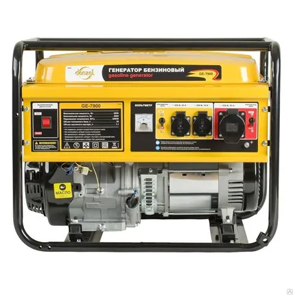 Фото №0 ГЕНЕРАТОР БЕНЗИНОВЫЙ GE 7900, 6,5 КВТ, 220В/50ГЦ, 25 Л, РУЧНОЙ СТАРТ