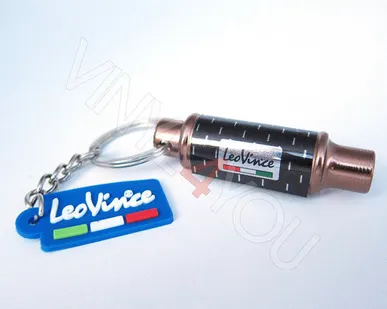 фото Брелок Выхлопная труба LeoVince бронзовая