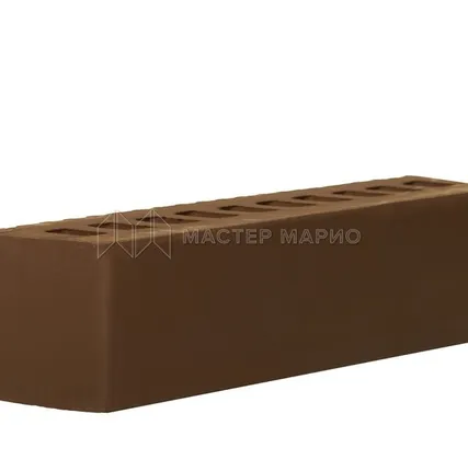 Фото №0 Кирпич лицевой керамический «Шоколад» «Королевский двор» пустотелый Евро «половинка»