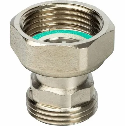 Фото №0 Разъемное соединение STOUT 3/4 с плоским уплотнением никелированное