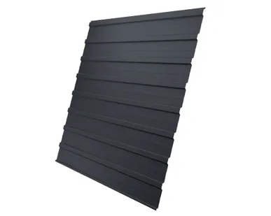 фото Профнастил С10А Grand Line 0,5 Atlas RAL 7024 мокрый асфальт