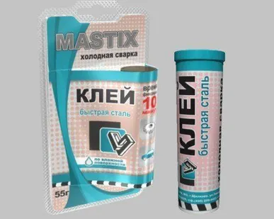 фото Холодная сварка "MASTIX" быстрая сталь 55г