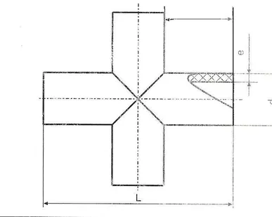 фото Крестовина сварная равнопроходная 355 мм