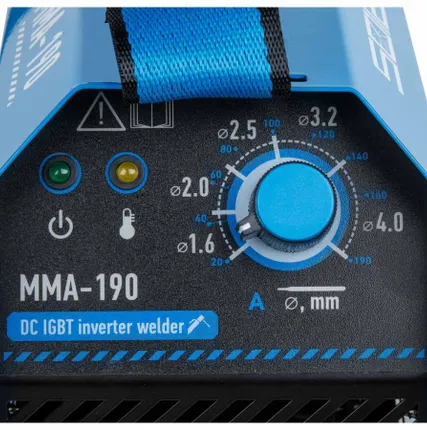 Фото №3 Сварочный инверторный аппарат Solaris MMA-190, 20-190 А, ПВ 70%, электрод 1.6-4 мм