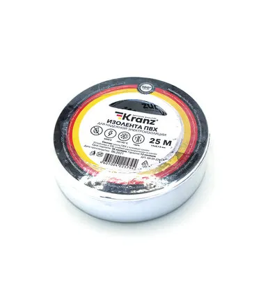 Фото №0 Изолента 19ммх25м белая Kranz