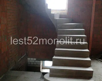 фото Монолитные лестницы. Изготовление