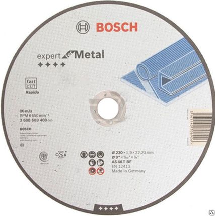 Фото №0 Круг отрезной 230x1,9х22мм Bosch 2608603400