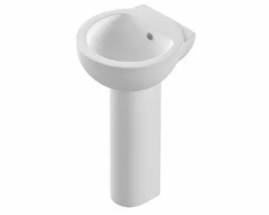 фото Умывальник с колонной SANITA LUXE Арт Люкс 48*48см