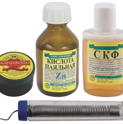 Фото №0 FIT Набор для пайки № 2 (канифоль+припой+флюс+кислота) 60622 ФИТ