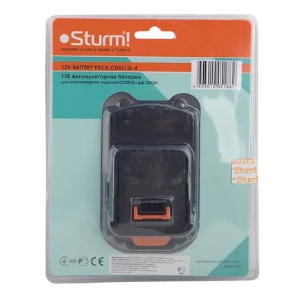 Фото №0 Аккумулятор Sturm CD3312L-4 к шуруповертам CD-3312L / ДШ-3312Л