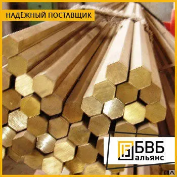 Фото №0 Шестигранник латунный ЛС59-1