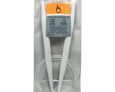 фото 49870 Спицы вязальные круговые 12,00мм*120см, пластик PONY