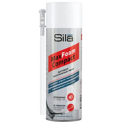 Фото №0 Монтажная пена Sila HOME MAX FOAM COMPACT 520ml (SILHMFCOM520)