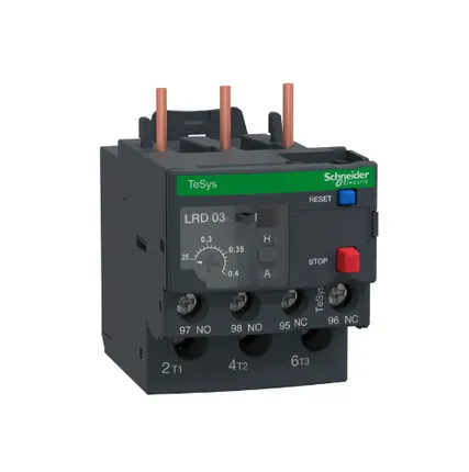 Фото №0 Тепловое реле перегрузки 0,25-0,4 A Schneider Electric, LRD03