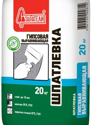 Фото №0 Шпатлевка гипсовая Старатели выравнивающая, 20кг