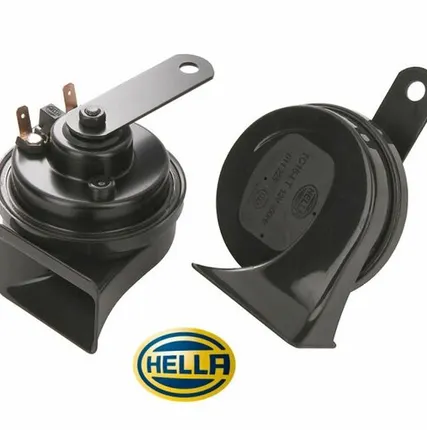 Фото №0 Звуковой сигнал Hella 12V TC16 (72W, 400/500 Hz,105-118dB) TC16 рожок черный 3FH 011 225-831