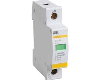 фото Ограничитель перенапряжения ОПС1-D 1п 5кА 230В ИЭК