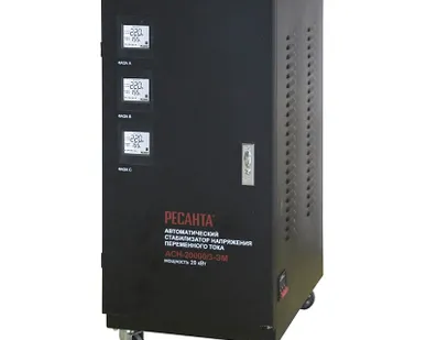 фото Стабилизатор напряжения 63/4/6 Ресанта АСН-20000/3