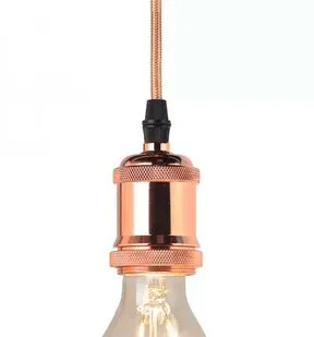 фото Патрон Подвес с патроном металлическим E27, 1 м, медь, «Smartbuy»