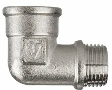 фото Угольник Valtec Vtr.092. N.0004, резьба – внутренняя/наружная 1/2"