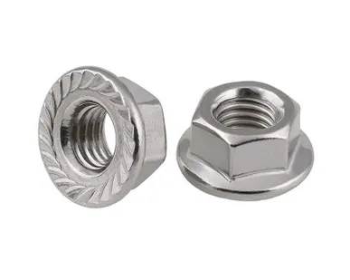 фото Гайка шестигранная М6 цинк. с фланцем DIN 6923 (уп.40шт) пакет Tech-Krep 141608