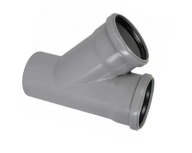 фото Тройник 110/110 (45°) для внутренней канализации HTEA Ostendorf