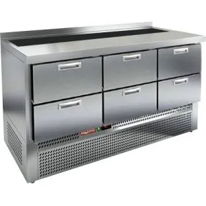 фото Стол холодильный саладетта HICOLD SLE2-222GN (1/6) БЕЗ КРЫШКИ