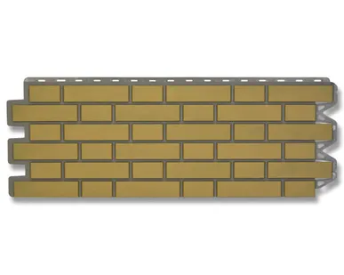 фото Фасадная панель (АП) "КИРПИЧ КЛИНКЕРНЫЙ" Бежевый 1220*440 мм (раб.размер 1128*425)