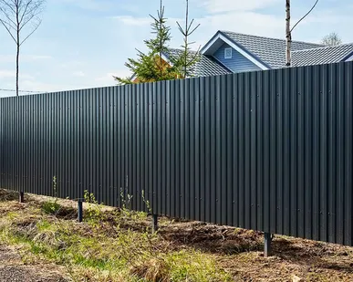 фото Забор из профнастила Стандарт Мастеровит