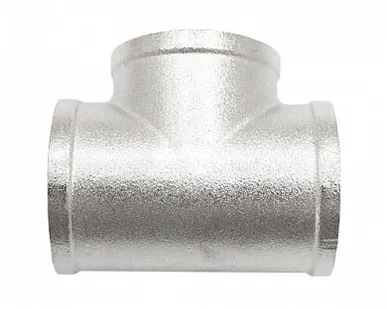 фото Тройник 2" В-В-В никелированный