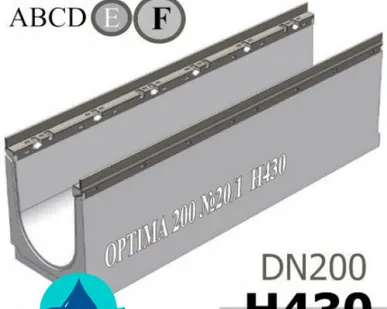 фото Лоток OPTIMA DN200, №20/1, высота 430