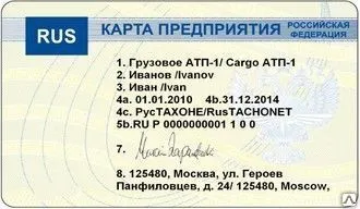 фото Карта предприятия ЕСТР
