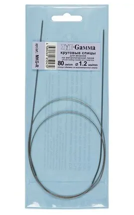 Фото №0 круговые MKG-R металл d 1.2 мм 80 см на металл.леске GAMMA