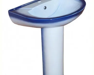 фото Умывальник "Элеганс" с пьедесталом синий "Rosa" (г.Киров)