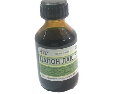 фото Лак ЦАПОН 30мл зеленый (слабый оттенок)