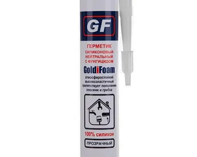 фото GOLDIFOAM Герметик Нейтральный Силиконовый Прозрачный, 260 мл.