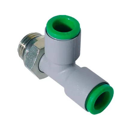 Фото №0 T210614 - Фитинг - тройник цанговый поворотный наруж. резьба G1/4" под трубку 6 мм