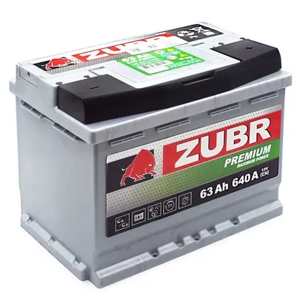 Фото №0 Аккумулятор ZUBR Premium 63 Ач о.п.