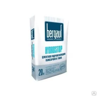 Фото №0 BERGAUF Hydrostop цементная гидроизоляция обмазочного типа, 25кг