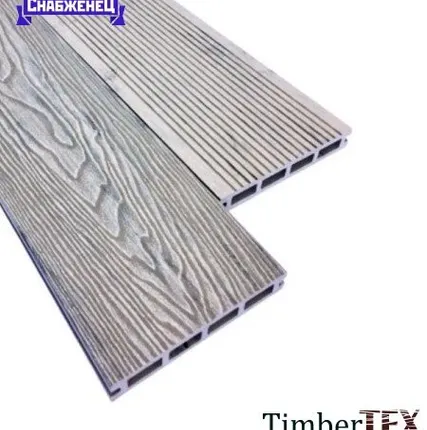Фото №0 Террасная доска из ДПК Timbertex "Style" цвет: Мультикрем 3D, 146x23 мм (цена м2)