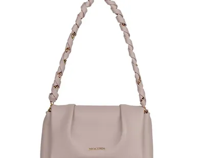 фото Бежевая сумка с драпировкой Новара TJ COLLECTION YJ 5151025 NDA