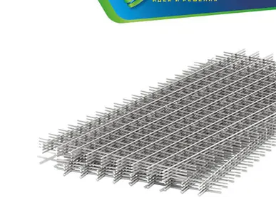 фото Сетка сварная неоцинкованная в картах 100х100х3 (1х2); 2м2