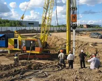 фото Буронабивные сваи Вибрационным способом