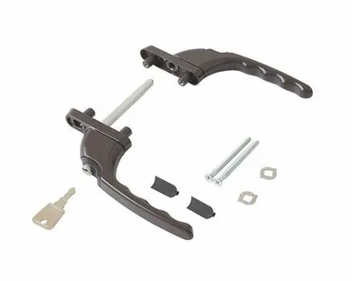 фото Гарнитур балконнный прямой с ключом с одной стороны Internika, 60 серия, коричневый