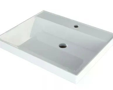 фото Раковина Andrea Corolina 600 4680028070405 над стиральной машиной