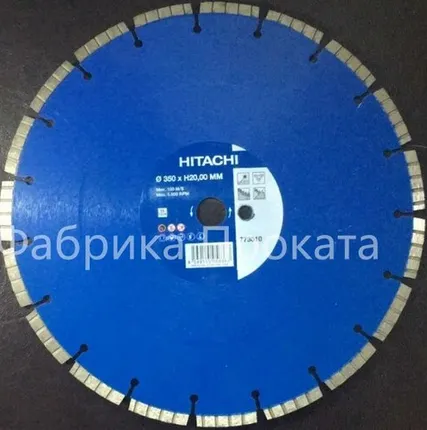 Фото №0 Диск алмазный Hitachi (773010) 350 x 3,2 x 25,4 сегмент турбо