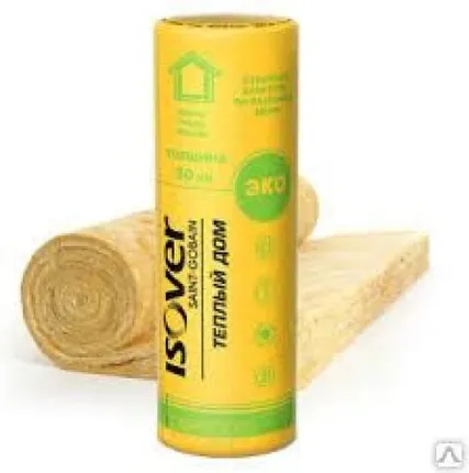 Фото №0 Минвата Изовер Теплый Дом-ТВИН-50 2х50х1220х7000 мм/17,08м2