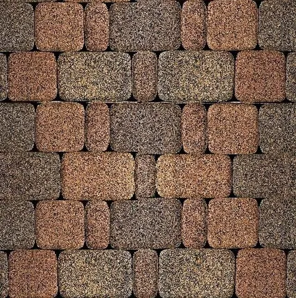 Фото №1 Тротуарная плитка Выбор Классико Гранит Листопад 60 мм 3 камня Арабская ночь