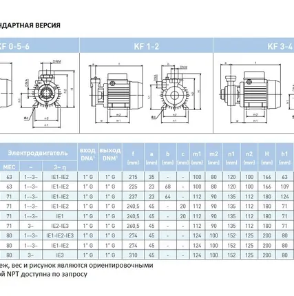 Фото №3 Насос вихревой SAER KF 4 230/50 Hz