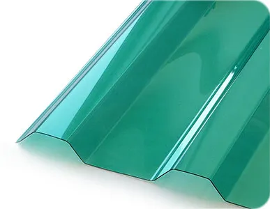 фото Профилированный поликарбонат 0,8 мм трапеция 1050х2000 зеленый
